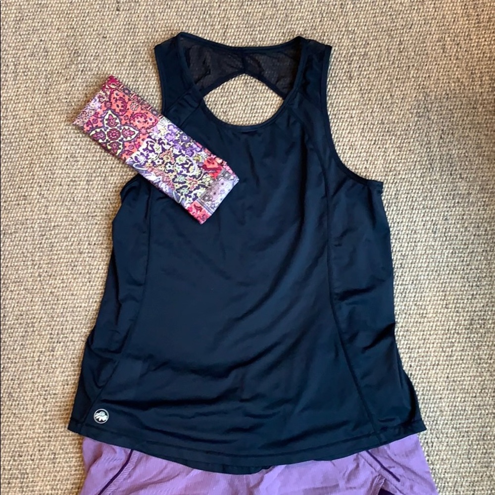 Senita Athletics brand black tank - medium